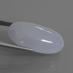20,87 ctw natürlicher blauer Jadeit, Oval Schliff, Lichtdurchlässig