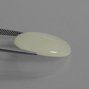 9,17 ctw natürlicher hellgrün Jadeit, Oval Schliff, Transparent