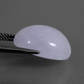 9,17 ctw natürlicher Lavendel Jadeit, Oval Schliff, Lichtdurchlässig