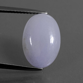 5,72 ctw natürlicher blauer Jadeit, Oval Schliff, Lichtdurchlässig
