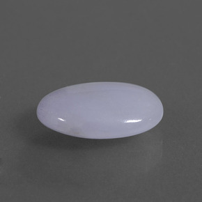 5,72 ctw natürlicher blauer Jadeit, Oval Schliff, Lichtdurchlässig