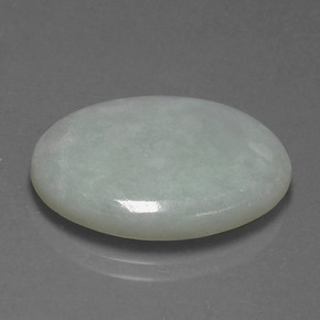 9,17 ctw natürlicher Grün Jadeit, Oval Schliff, Lichtdurchlässig