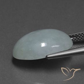 9,17 ctw natürlicher Mittelgrün Jadeit, Oval, Lichtdurchlässig