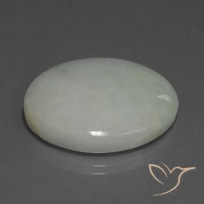 9,17 ctw natürlicher Mittelgrün Jadeit, Oval, Lichtdurchlässig