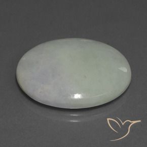 9,17 ctw natürlicher Graugrün Jadeit, Oval, Lichtdurchlässig