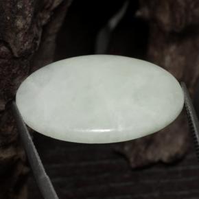 24,59 ctw natürlicher grüner Jadeit, Oval Schliff, Lichtdurchlässig