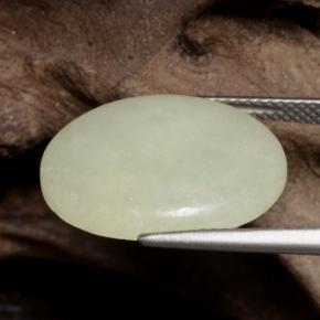 10,60 ctw natürlicher gelber Jadeit, Oval Schliff, Lichtdurchlässig