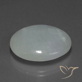 9,17 ctw natürlicher Mittelgrau Jadeit, Oval, Lichtdurchlässig