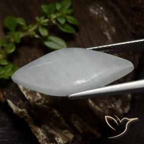9,17 ctw natürlicher gräulich-weiß Jadeit, Marquise, Lichtdurchlässig