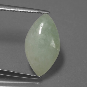 5,03 ctw natürlicher grüner Jadeit, Marquise, Lichtdurchlässig