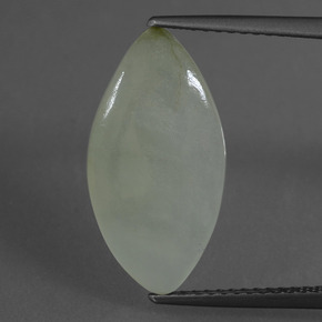 4,88 ctw natürlicher grüner Jadeit, Marquise, Lichtdurchlässig