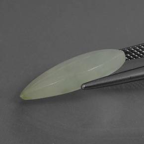 4,88 ctw natürlicher grüner Jadeit, Marquise, Lichtdurchlässig