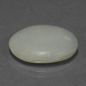 9,17 ctw natürlicher Grün Jadeit, Oval Schliff, Lichtdurchlässig