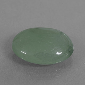 6,71 ctw natürlicher grüner Jadeit, Oval Schliff, Lichtdurchlässig