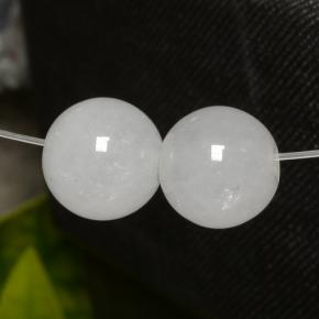13,23 ct natürliche weißer Jadeit-Edelsteine, Sphäre / Kugel, Lichtdurchlässig