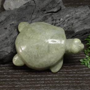 9,17 ctw natürlicher Grün Jadeit, Ausgefallene Form, Lichtundurchlässig