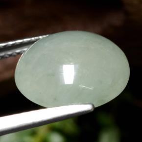 5,77 ctw natürlicher grüner Jadeit, Rundschliff, Lichtdurchlässig