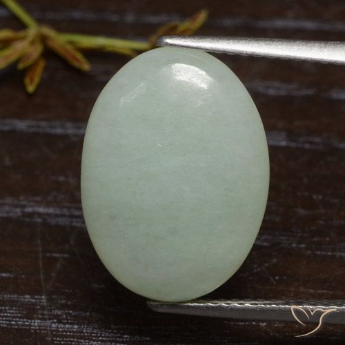 7.82ct Natürlicher Mittelgrün Jadeit, Oval, Lichtdurchlässig