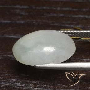 9,17 ctw natürlicher Graugrün Jadeit, Oval, Lichtdurchlässig