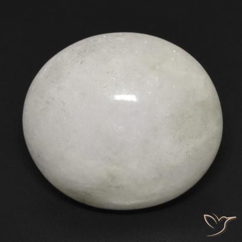 21.10ct Natürlicher Hellgrau Jadeit, Oval, Lichtdurchlässig
