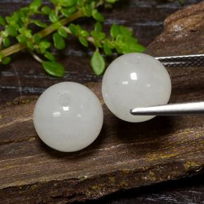 13,42 ct natürliche grüner Jadeit-Edelsteine, Sphäre / Kugel, Lichtdurchlässig