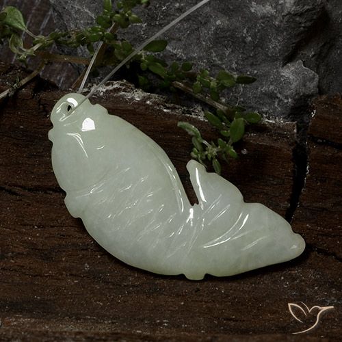 31.01ct Natürlicher Mittelgrün Jadeit, Fantasie, Lichtdurchlässig