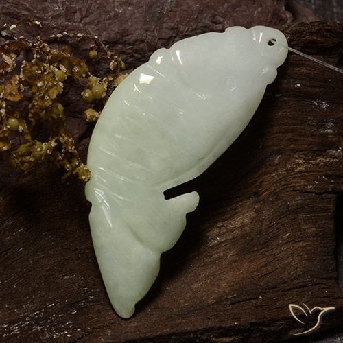 28.99ct Natürlicher Graugrün Jadeit, Fantasie, Lichtdurchlässig
