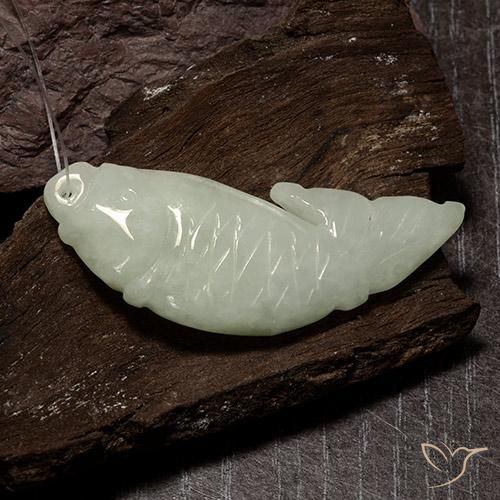 37.57ct Natürlicher Mittelgrün Jadeit, Fantasie, Lichtdurchlässig