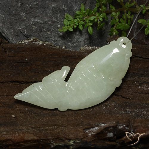 30.94ct Natürlicher Mittelgrün Jadeit, Fantasie, Lichtdurchlässig