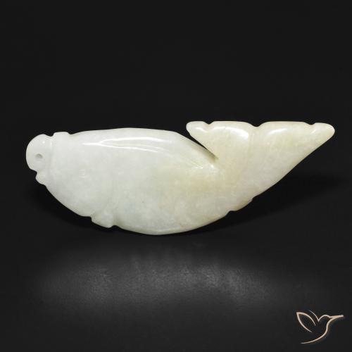 39.53ct Natürlicher Mittelgrün Jadeit, Fantasie, Lichtdurchlässig