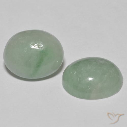 10.08ctw Natürlicher Medium Light Green Jadeit, Oval, Lichtundurchlässig