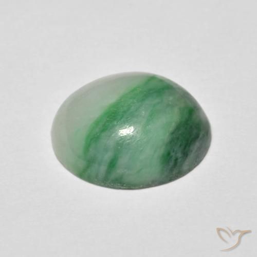 9,17 ctw natürlicher mintgrün Jadeit, Oval, Lichtundurchlässig