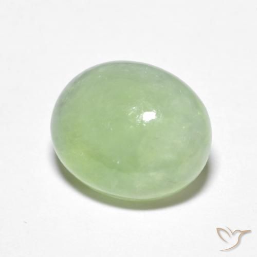 9,17 ctw natürlicher Blasses Grün Jadeit, Oval, Transparent