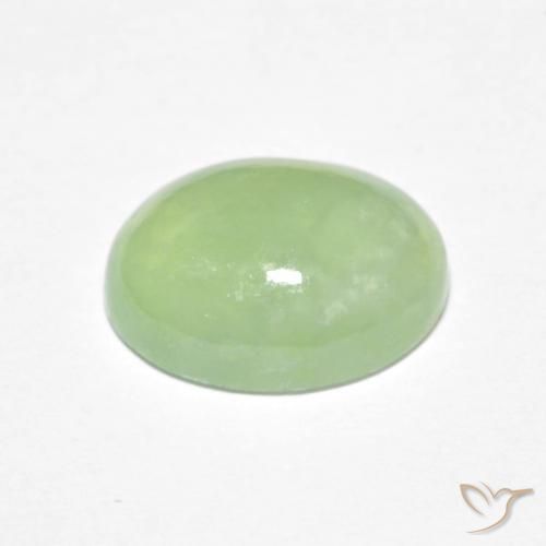 9,17 ctw natürlicher Blasses Grün Jadeit, Oval, Transparent