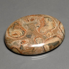 79,88 ctw natürlicher mehrfarbiger Jaspis, Oval Schliff, Lichtundurchlässig