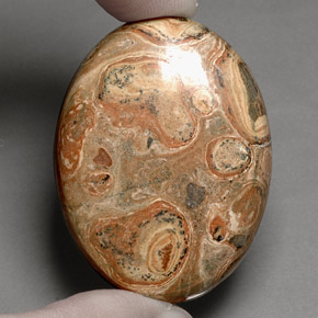 79,88 ctw natürlicher mehrfarbiger Jaspis, Oval Schliff, Lichtundurchlässig