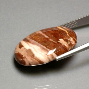 41,87 ctw natürlicher mehrfarbiger Jaspis, Oval Schliff, Lichtundurchlässig