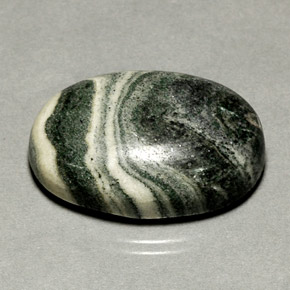 37,67 ctw natürlicher mehrfarbiger Jaspis, Oval Schliff, Lichtundurchlässig