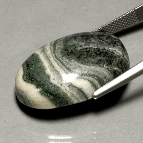 37,67 ctw natürlicher mehrfarbiger Jaspis, Oval Schliff, Lichtundurchlässig