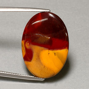 9,17 ctw natürlicher Mehrfarbig Jaspis, Oval Schliff, Lichtundurchlässig