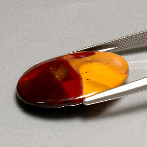 9,17 ctw natürlicher Mehrfarbig Jaspis, Oval Schliff, Lichtundurchlässig