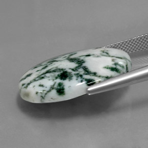 9,17 ctw natürlicher Mehrfarbig Jaspis, Oval Schliff, Lichtundurchlässig