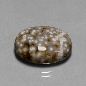 13,68 ctw natürlicher mehrfarbiger Jaspis, Oval Schliff, Lichtundurchlässig