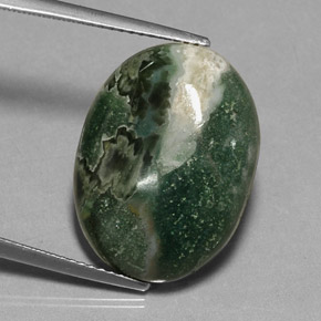 13,88 ctw natürlicher mehrfarbiger Jaspis, Oval Schliff, Lichtundurchlässig