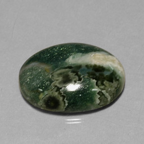 13,88 ctw natürlicher mehrfarbiger Jaspis, Oval Schliff, Lichtundurchlässig