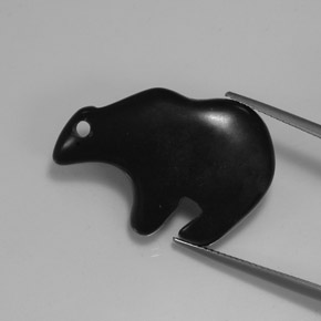 9,17 ctw natürlicher Schwarz Jaspis, Ausgefallene Form, Lichtundurchlässig