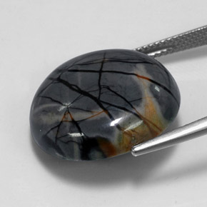 9,17 ctw natürlicher Mehrfarbig Jaspis, Rund Schliff, Lichtundurchlässig