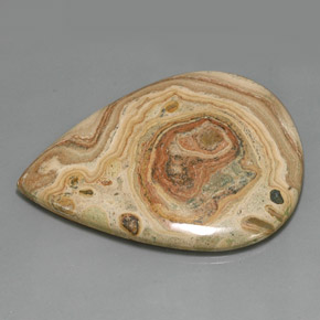 9,17 ctw natürlicher Mehrfarbig Jaspis, Birnenform, Lichtundurchlässig