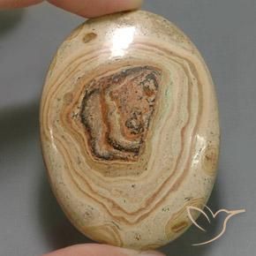 102.80ct Natürlicher Mehrfarbig Jaspis, Oval, Lichtundurchlässig