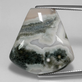 9,17 ctw natürlicher Mehrfarbig Jaspis, Ausgefallene Form, Lichtundurchlässig